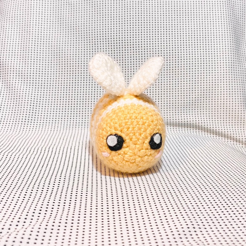 Honey Yellow Bee Crochet Plush Handmade